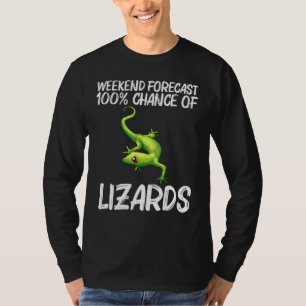 Coole Lizard für Männer Gecko Green Reptile Anim T-Shirt