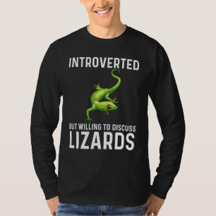 Coole Lizard für Männer Gecko Green Reptile Anim T-Shirt