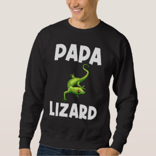 Coole Lizard für Männer Pater Gecko Green Reptile  Sweatshirt