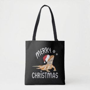 Coole Lizard Reptile mit Weihnachtshut