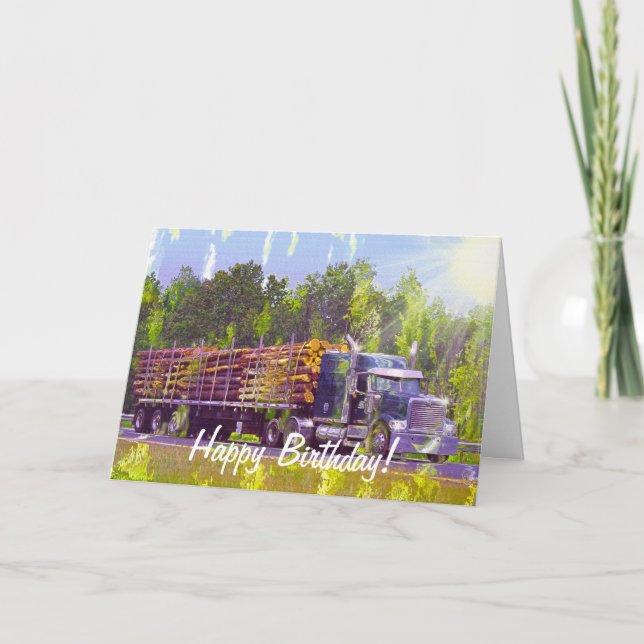 COOLE LKW-Geburtstagskarten Karte (Vorderseite)