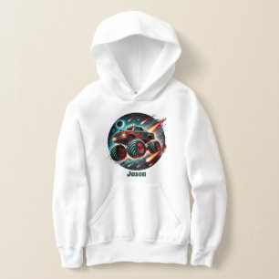 Coole LKW-Liebhaber des Monsters tragen ihren Name Hoodie