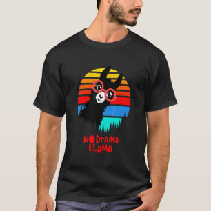 Coole Llama-Illustration Nur du kannst Drama verhi T-Shirt