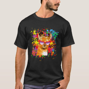 Coole Llama Sonnenbrille Humor lateinamerikanische T-Shirt