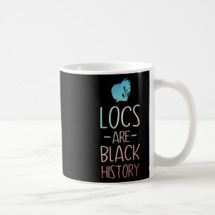 Coole Locs-Kunst für Frauen Mama Afro-Haar Schwarz Kaffeetasse