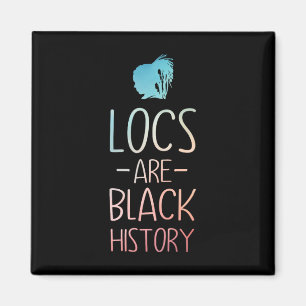 Coole Locs-Kunst für Frauen Mama Afro-Haar Schwarz Magnet