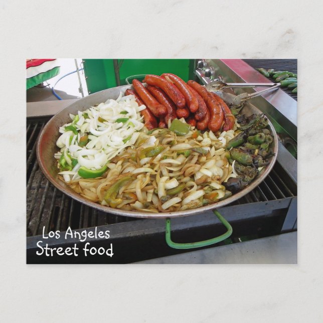 Coole Los Angeles Street Food Postcard! Postkarte (Vorderseite)