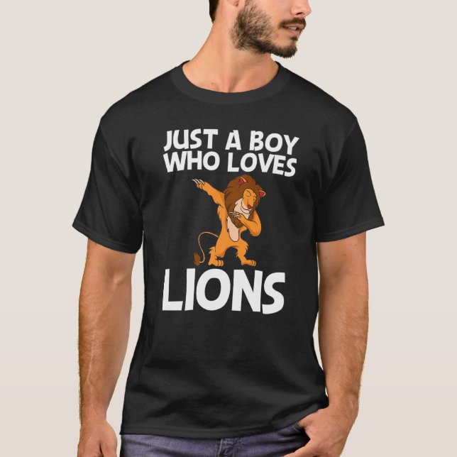 Coole Löwe für Jungen Jungle Safari Tier T-Shirt (Vorderseite)
