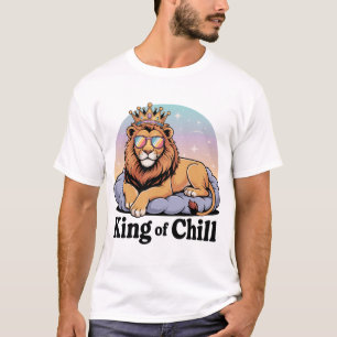 Coole Löwe mit Krone & Sonnenbrille Design T-Shirt
