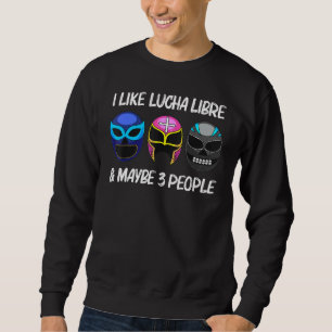 Coole Lucha Libre Kunst für Männer Luchador Ringen Sweatshirt