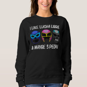 Coole Lucha Libre Kunst für Männer Luchador Ringen Sweatshirt