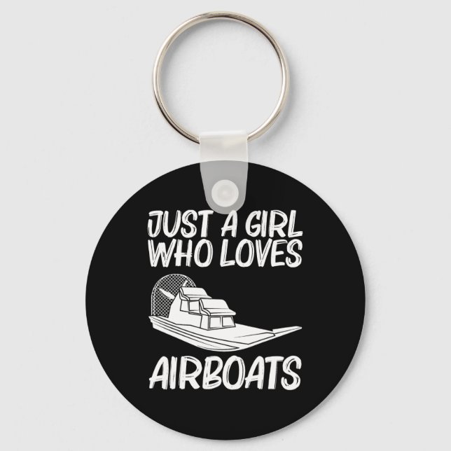 Coole Luftboot-Geschenke für Mädchen Mama Luftboot Schlüsselanhänger (Vorderseite)