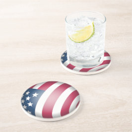 Coole, lustige Patriotische USA-Flagge Getränkeuntersetzer
