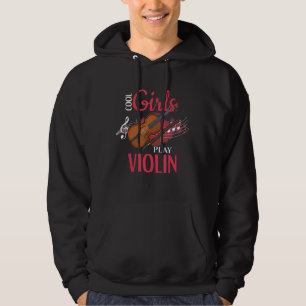 Coole Mädchen, die Geigermusik spielen, sagen: Hoodie