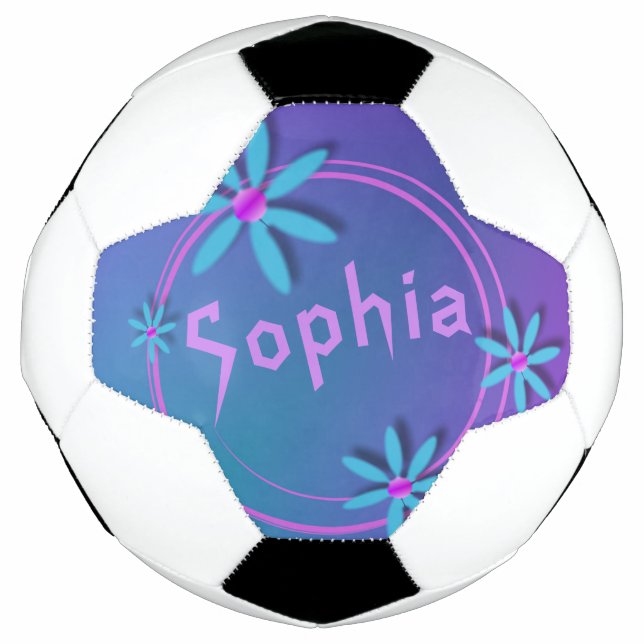 Coole Mädchen und Spaß Personalisiert Fußball (Vorderseite)