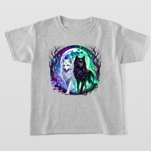 Coole Mädchen Wolf Liebhaber T-Shirt