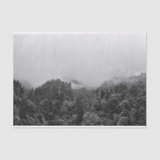 Coole, magische Nebelnatur Seidenpapier (Vorderseite)