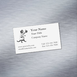 Coole Magnetkarte für die Katze Magnetische Visitenkarte