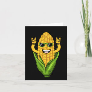 Coole Maiskunst Männer Bauer Tanzkorn auf Cob Karte