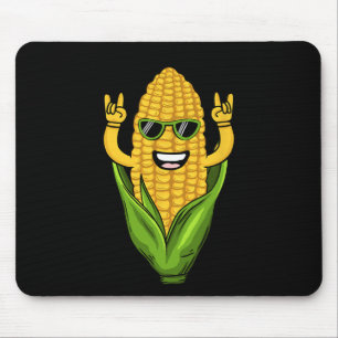 Coole Maiskunst Männer Bauer Tanzkorn auf Cob Mousepad