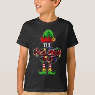 Coole Mama Elf Familie Matching Weihnachts Buffalo T-Shirt