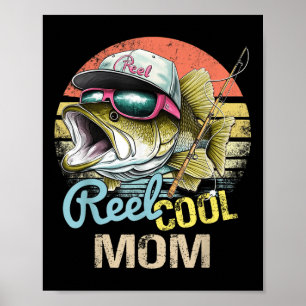 Coole Mama Funny Fishing Quotes für Onkel Women Poster
