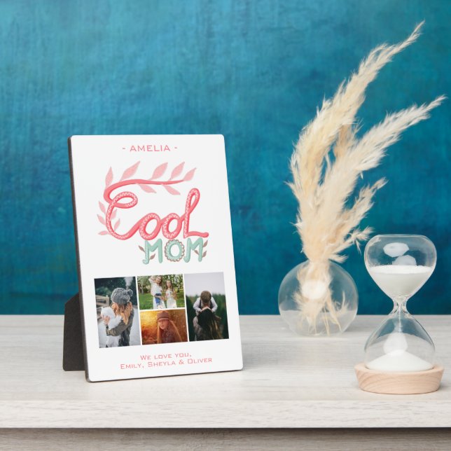 Coole Mama Handschrift Muttertag 4 Foto Fotoplatte (Seite)