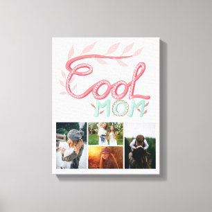 Coole Mama Handschrift Muttertag 4 Foto Leinwanddruck