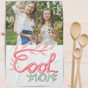 Coole Mama Handschrift Muttertagsbuch Foto Geschirrtuch