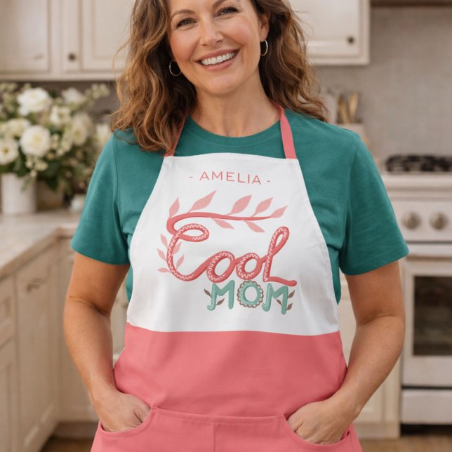 Coole Mama Handschrift Zeichnend Muttertag Schürze (Von Creator hochgeladen)