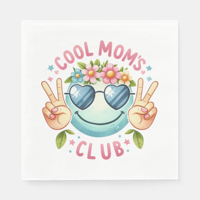 Coole Mama Serviette (Vorderseite)