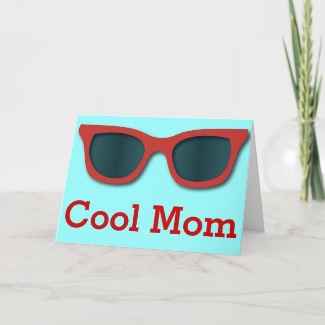 Coole Mama-Sonnenbrille-Gruß-Karte Karte (Vorderseite)