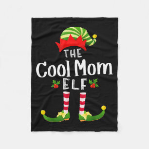 Coole Mama Weihnachtself Passende Pyjama X-mas-Par Fleecedecke