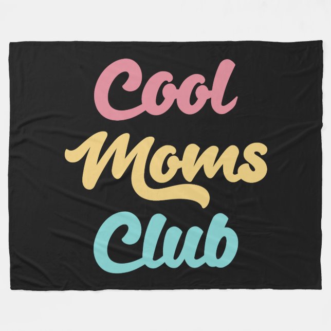 Coole Mamas Club II Fleecedecke (Vorderseite (Horizontal))