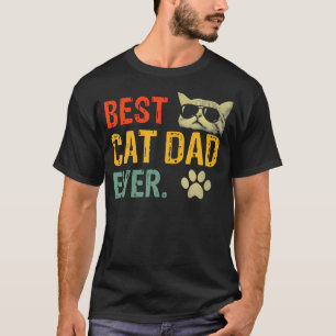 Coole Männer Best Cat Dad Ever Lustige Katze T-Shirt