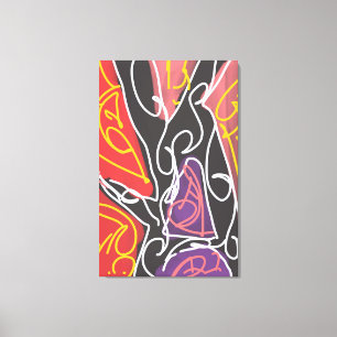 Coole Maori-Kunst von RRW  Leinwanddruck