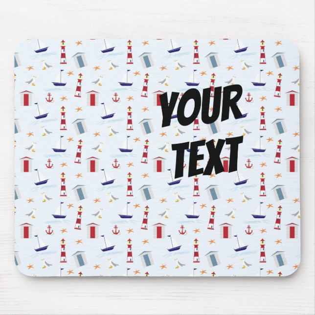 Coole Meeressymbole Mousepad (Vorne)