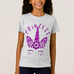 coole Meerjungfrau-Glitzer-Einhorn-Prinzessin T-Shirt