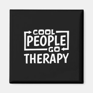 Coole Menschen gehen Therapie Magnet