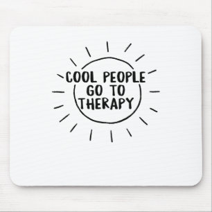 Coole Menschen gehen zur Therapie Sensibilisierung Mousepad