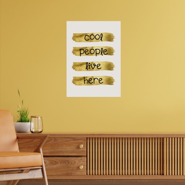 Coole Menschen leben hier Poster (Wohnzimmer 2)
