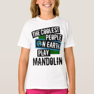Coole Menschen spielen Mandolin T-Shirt