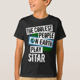 Coole Menschen spielen Sitar T-Shirt