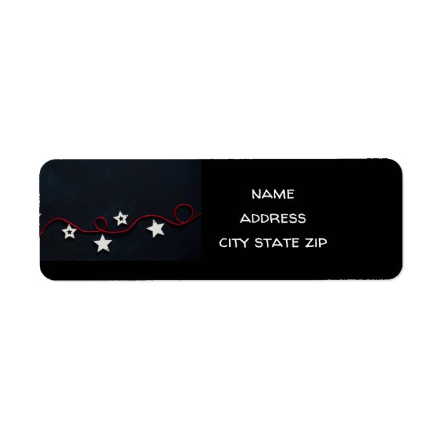 ** COOLE MERRY CHRISTMAS** RÜCKKEHR-ADRESSE-ETIKET (Vorne)