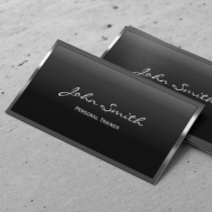 Coole Metal Border Trainer Business Card Visitenkarte