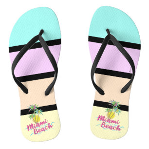 Coole Miami Beach Florida, Palmen Flip Flops