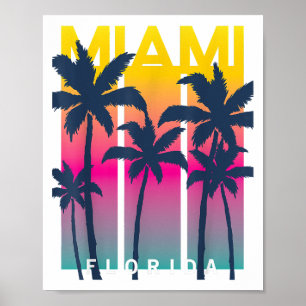 Coole Miami Florida Graphic Design T-Shirts, I Lie Poster