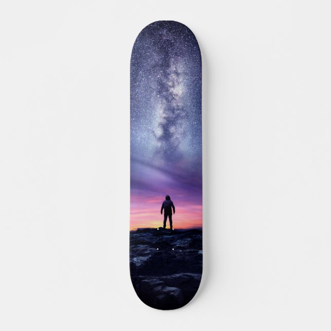 Coole Milchstraße Skateboard (Vorne)