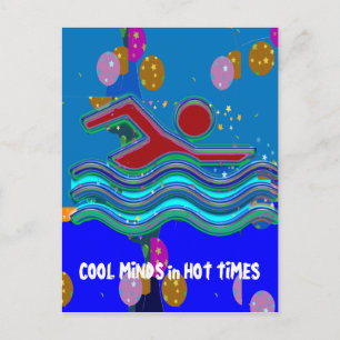 COOLE MINDS in heißen Zeiten Postkarte
