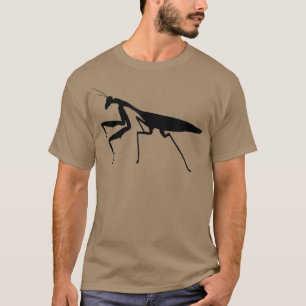 Coole Minimalistische Insekten beten Mantis T-Shirt